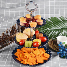 Load image into Gallery viewer, Portable 3-Tier Fruit Plate Cake Candy Dessert Stand Rack Holder Home Party Catering