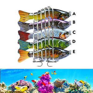 Wobblers Pike Fishing Lures Artificial Multi Jointed Sections Artificial Hard Bait