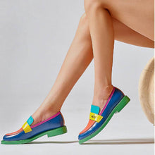 Load image into Gallery viewer, Women Summer Shoes 2020 Genuine Leather Sneakers Round Toe Flats Platform Brogues