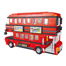 Load image into Gallery viewer, 398PCS Red Double Decker Bus Building Blocks Toys for Kids