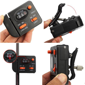 Fishing Line Length Counter Fishing Line Counter Full-featured Equipped With Light Professional Fishing Tackle Tool
