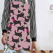 Load image into Gallery viewer, 1 Pc Cotton Linen BullDog Dog Print Kitchen Aprons Unisex Dinner Party Cooking Cleaning Apron