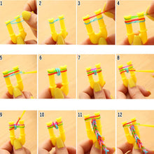 Load image into Gallery viewer, 300pcs/pkt Colorful Rubber Bands Arts &amp; Crafts Girl Bracelet Hair Band (For Above 2 years)