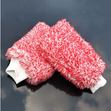 Load image into Gallery viewer, New Soft Glove High Density Wash Cloth Ultra Super Absorbent Microfiber Car Sponge Plush Glove