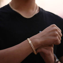 Load image into Gallery viewer,  8mm Miami Cuban Link Wedding Dinner Bracelet Bling Charm Men&#39;s Hip Hop Chain Women Jewelry