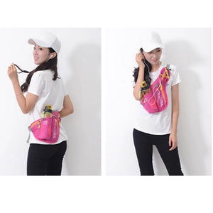 Reflective Waist Running Bags with Bottle Holder Sports Fanny Pack for Camping/Hiking Waist Pack Bags
