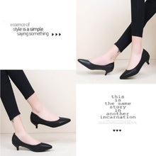 Load image into Gallery viewer, YAFUKANO Women Comfort Sexy Shoes Black High Heels Office Formal Wear Shoes