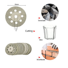 Load image into Gallery viewer, REM 32pcs HSS Mini Circular Saw Blade Set Cutting Disc Diamond Metal Power Tools for Dremel Drill