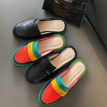 Load image into Gallery viewer, Women Summer Shoes 2020 Genuine Leather Sneakers Round Toe Flats Platform Brogues