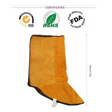 Load image into Gallery viewer, Leather Flame Retardant Welding Spats Safety Boot Flame Heat Abrasion Resistant Foot Safety Protection