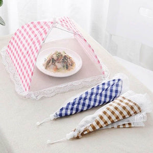 33CM Food Cover Grid Food Table Dish Cover Barbecue Picnic Folded Kitchenware Cooking Meal Mesh Food Covers