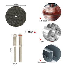 Load image into Gallery viewer, REM 32pcs HSS Mini Circular Saw Blade Set Cutting Disc Diamond Metal Power Tools for Dremel Drill
