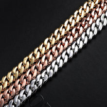 Load image into Gallery viewer,  8mm Miami Cuban Link Wedding Dinner Bracelet Bling Charm Men&#39;s Hip Hop Chain Women Jewelry
