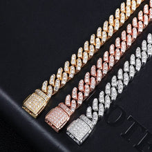 Load image into Gallery viewer,  8mm Miami Cuban Link Wedding Dinner Bracelet Bling Charm Men&#39;s Hip Hop Chain Women Jewelry