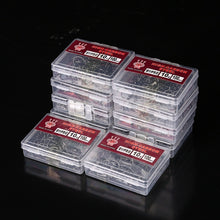 Load image into Gallery viewer, 100 pcs High Carbon Steel Barbed Hooks Hook Bait Soft Fishing Bait