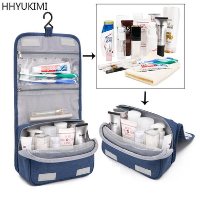 HHYUKIMI Travel Cosmetics Storage Bag Women Waterproof Oxford Makeup Bags Bathroom Organizer Of Portable Bath Hook Toiletry Bags