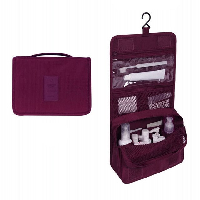 HHYUKIMI Travel Cosmetics Storage Bag Women Waterproof Oxford Makeup Bags Bathroom Organizer Of Portable Bath Hook Toiletry Bags