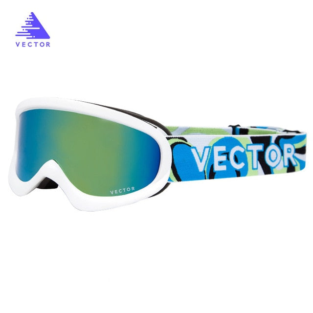 VECTOR Brand Ski Goggles Kids Double Lens UV400 Anti-fog Ski Snow Child Skiing Glasses  Winter Girls Boys Eyewear
