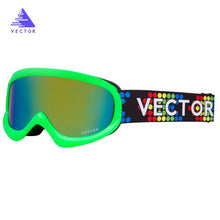 Load image into Gallery viewer, VECTOR Brand Ski Goggles Kids Double Lens UV400 Anti-fog Ski Snow Child Skiing Glasses  Winter Girls Boys Eyewear