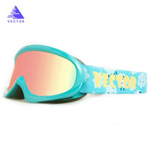 Load image into Gallery viewer, VECTOR Brand Ski Goggles Kids Double Lens UV400 Anti-fog Ski Snow Child Skiing Glasses  Winter Girls Boys Eyewear