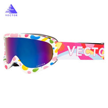 Load image into Gallery viewer, VECTOR Brand Ski Goggles Kids Double Lens UV400 Anti-fog Ski Snow Child Skiing Glasses  Winter Girls Boys Eyewear