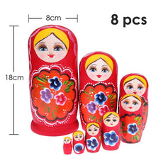 Load image into Gallery viewer, 27 Styles Boys Girls Wooden Matryoshka Dolls Toys Russian Nesting Dolls Best Wishes Kids Christmas New Year Gift Handmade Crafts