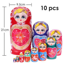 Load image into Gallery viewer, 27 Styles Boys Girls Wooden Matryoshka Dolls Toys Russian Nesting Dolls Best Wishes Kids Christmas New Year Gift Handmade Crafts