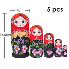 Load image into Gallery viewer, 27 Styles Boys Girls Wooden Matryoshka Dolls Toys Russian Nesting Dolls Best Wishes Kids Christmas New Year Gift Handmade Crafts