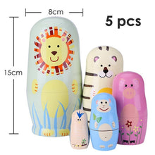 Load image into Gallery viewer, 27 Styles Boys Girls Wooden Matryoshka Dolls Toys Russian Nesting Dolls Best Wishes Kids Christmas New Year Gift Handmade Crafts