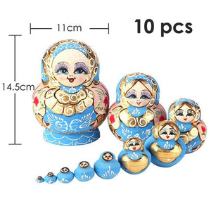 27 Styles Boys Girls Wooden Matryoshka Dolls Toys Russian Nesting Dolls Best Wishes Kids Christmas New Year Gift Handmade Crafts