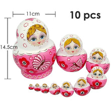 Load image into Gallery viewer, 27 Styles Boys Girls Wooden Matryoshka Dolls Toys Russian Nesting Dolls Best Wishes Kids Christmas New Year Gift Handmade Crafts