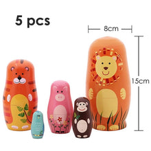 Load image into Gallery viewer, 27 Styles Boys Girls Wooden Matryoshka Dolls Toys Russian Nesting Dolls Best Wishes Kids Christmas New Year Gift Handmade Crafts