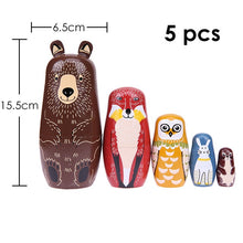 Load image into Gallery viewer, 27 Styles Boys Girls Wooden Matryoshka Dolls Toys Russian Nesting Dolls Best Wishes Kids Christmas New Year Gift Handmade Crafts