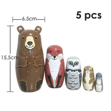 Load image into Gallery viewer, 27 Styles Boys Girls Wooden Matryoshka Dolls Toys Russian Nesting Dolls Best Wishes Kids Christmas New Year Gift Handmade Crafts