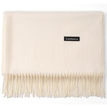 Load image into Gallery viewer, Cashmere Scarf Shawl Solid Basic Autumn Winter Wrap Warm Soft Hijab Women Pashmina