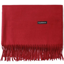 Load image into Gallery viewer, Cashmere Scarf Shawl Solid Basic Autumn Winter Wrap Warm Soft Hijab Women Pashmina