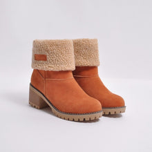 Load image into Gallery viewer, Cashmere Women Shoes Snow Boots Ladies Winter Warm Ankle Booties