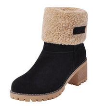 Load image into Gallery viewer, Cashmere Women Shoes Snow Boots Ladies Winter Warm Ankle Booties