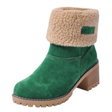 Load image into Gallery viewer, Cashmere Women Shoes Snow Boots Ladies Winter Warm Ankle Booties