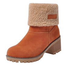 Load image into Gallery viewer, Cashmere Women Shoes Snow Boots Ladies Winter Warm Ankle Booties