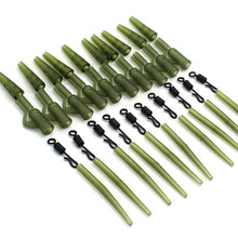 Load image into Gallery viewer, 40PCS Carp Fishing Accessories Lead Clip Quick Change Swivel Tail Rubber Anti Tangle Sleeves for Carp Rigs Coarse Fishing Tackle