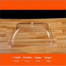 Load image into Gallery viewer, Highly Transparent Acrylic Food Cover PC Snack Display Cover Food Cube Top Quality Transparent Cake Cover