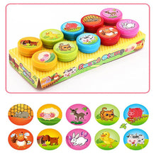 Load image into Gallery viewer, 10pcs/Set Children Toy Rubber Seal Stamps Cartoon Animals Scrapbooking