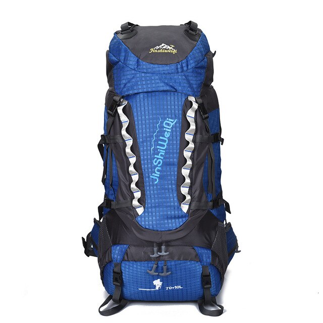80L Outdoor Camping Hiking Backpack Men Women Climbing Trekking Travel Bag Large Capacity Water Resistant Wearproof Rucksack