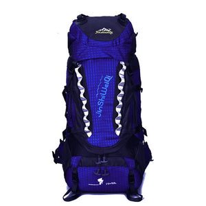 80L Outdoor Camping Hiking Backpack Men Women Climbing Trekking Travel Bag Large Capacity Water Resistant Wearproof Rucksack