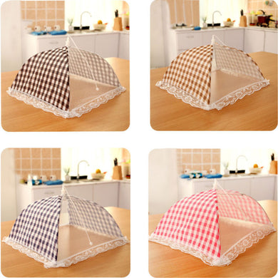 33CM Food Cover Grid Food Table Dish Cover Barbecue Picnic Folded Kitchenware Cooking Meal Mesh Food Covers