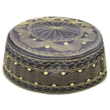 Load image into Gallery viewer, Arabe Allah Caps Men Hats Kippah African Clothes Head Wraps Arab Kippa Sombrero Pesca Turban Wrap Muslim Prayer Clothing Man