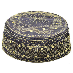 Arabe Allah Caps Men Hats Kippah African Clothes Head Wraps Arab Kippa Sombrero Pesca Turban Wrap Muslim Prayer Clothing Man