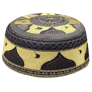 Arabe Allah Caps Men Hats Kippah African Clothes Head Wraps Arab Kippa Sombrero Pesca Turban Wrap Muslim Prayer Clothing Man