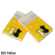 Load image into Gallery viewer, 100pcs Christmas Decorations Small Candy Bags Cute Cat Plastic Bag DIY Gift Bag for Birthday Wedding Xmas New Year Decor Supplie